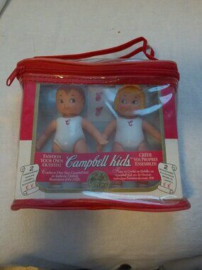 Campbells Kids Fashion Your Own Outfits 2 Genuine Monograms Carrying Case 1995